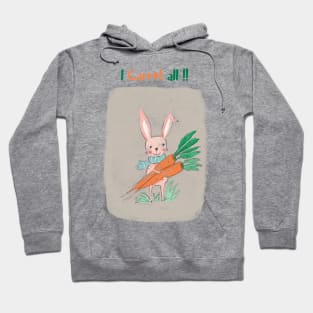 Rabbit Carrot Cartoon Hoodie